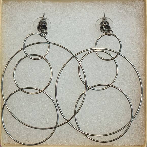 Telegana Geo Circle Earring - Picture 1 of 2